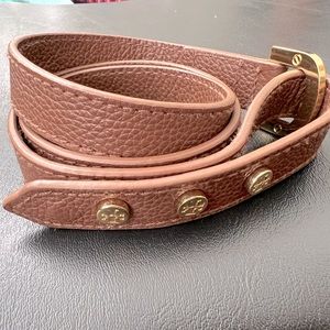 Tory Burch Logo Stud Leather Belt S